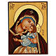 Icône Mère de Dieu de Kiev-Bratsk peinte à la main Roumanie 24x18 cm s1
