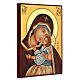 Icona Madre di Dio Kievo Bratskaja rumena dipinta a mano 24x18 s3