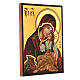 Icona Madre di Dio Jaroslavskaja rumena dipinta a mano 24x18 s3
