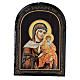 Mother of God Konev Russian icon paper mache 18x14 cm s1