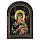 Russian papier maché icon of Perpetual Help, 7x5 in s1