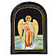 Russian icon, papier maché, Guardian Angel, 7x5 in s1