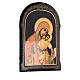 Russian paper mache icon Our Lady of Kiko 18x14 cm s2