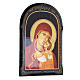 Russian paper mache icon Mother of God by Kasperov 18x14 cm s2