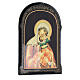 Russian icon Mother of God Vzygranie Mladenza paper mache 18x14 cm s2