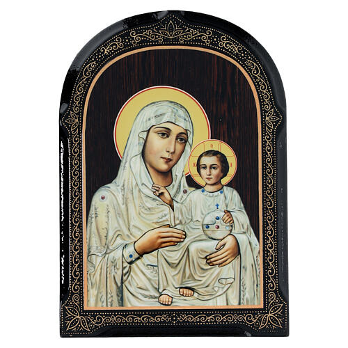 Russian icon Virgin of Jerusalem 18x14 cm 1