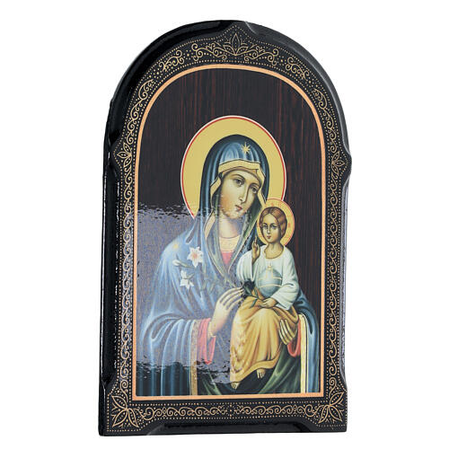 Russischer Lack Madonna Neuviadaemiy Zvet, 18x14 cm 2