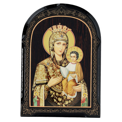 Russischer Lack Madonna Samonapisavshaiasia, 18x14 cm 1