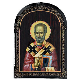 Russian lacquer, St. Nicholas, 7x5 in