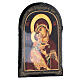 Russian lacquer, Virgin of Vladimir, 7x5 in s2