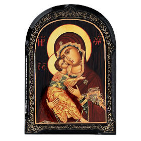 Russian lacquer Vladimirskaya icon 18x14 cm