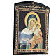 Russian papier maché icon of Mother of God of Konev 10x8 in s3