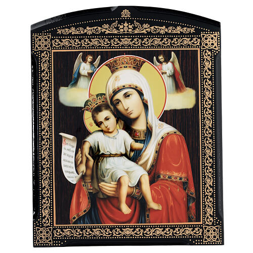 Lacca russa Madonna Dostoyno Jest 25x20 cm 1