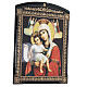 Russian icon Dostoyno Jest Mother of God lacquer 25x20 cm s3