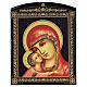 Laque papier mâché russe Mère de Dieu Igorevskaja 25x20 cm s1