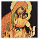 Russian lacquer icon Mother of God Kykkos 25x20 cm s2