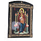 Virgin Mary on the Throne icon Russian lacquer 25x20 cm s3