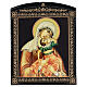 Russian lacquer of the Theotokos Vzygranie Mladenza, 10x8 in s1