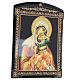 Russian lacquer of the Theotokos Vzygranie Mladenza, 10x8 in s3