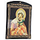 Russian lacquer icon Mother of God Vzygranie Mladenza 25x20 cm s3