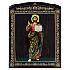 Russian lacquer of the Pantocrator, full-length, 10x8 in s1