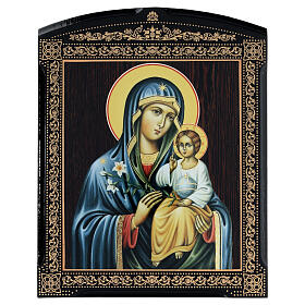 Quadro cartapesta russa Madonna Neuviadaemiy Zvet 25x20 cm