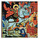 Saint George Russian icon paper mache 25x20 cm s2
