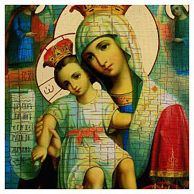 Russian icon, Truly Honourable Mother, 16.5x12 in, découpage