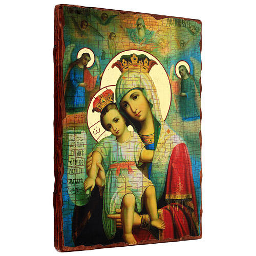 Icono Virgen Verdaderamente Digna 42x30 cm découpage 3