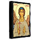 Russian icon, Guardian angel, Black and Gold, 12x8 in s3