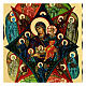 Russian icon, Burning Bush, Black and Gold, 12x8 in s2