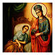 Icono estilo ruso Virgen de la Curación Black and Gold 30x20 cm s2