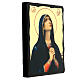 Russian icon of Our Lady of mourning, Black and Gold, 12x8 in s3