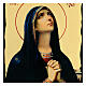 Icono Virgen del luto estilo ruso Black and Gold 30x20 cm s2