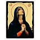 Icona Madonna del lutto stile russo Black and Gold 30x20 cm s1