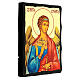 Icon of the Guardian Angel, Russian style, Black and Gold, 12x8 in s3
