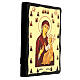 Russian icon Our Lady of Iverskaya Black and Gold 30x20 cm s3