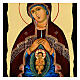 Icon of Our Lady Helper in Childbirth, Russian style, Black and Gold, 12x8 in s2
