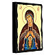 Icon of Our Lady Helper in Childbirth, Russian style, Black and Gold, 12x8 in s3