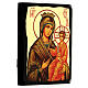 Icono Panagia Gorgoepikoos estilo ruso Black and Gold 18x14 cm s3