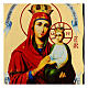 Russian-style icon of Our Lady the Guarantor of Sinners, Black and Gold, 7x9 in s2