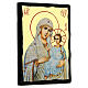 Russian icon, Black and Gold, Our Lady of Jerusalem, 7x10 in s3