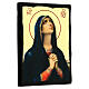 Russian icon, Black and Gold, Our Lady of Mourning, 7x10 in s3