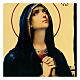 Icono ruso Black and Gold Virgen del luto 18x24 cm s2