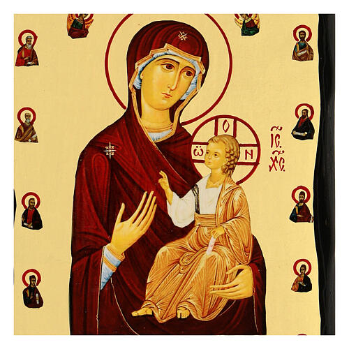 Icono Virgen de Iverskaya Black and Gold 18x24 cm 2