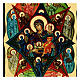 Burning Bush Russian icon Black and Gold style 18x24 cm s2