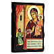Russian icon of Unexpected Joy Black and Gold style 14x18 cm s3