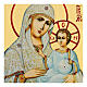 Icono envejecido ruso Virgen de Jerusalén Black and Gold 14x18 cm s2