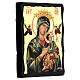 Black and Gold Russian icon of Perpetual Help, 5x7 in s3