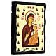 Icono ruso Iverskaya Black and Gold 14x18 cm s3